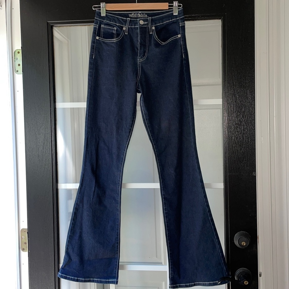 Wild fable Dark Denim high rise Flare Jeans. Size 2